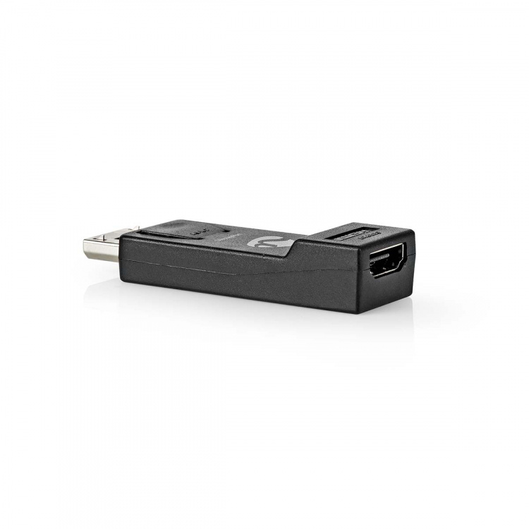 Nedis Displayport-adapter | DisplayPort Han | HDMI™ Output | 1080p@60Hz | Nikkel belagt | Rett | Rund | ABS | ABS | Sort | Boks Nedis Displayport-adapter | DisplayPort Han | HDMI™ Output | 1080p@60Hz | Nikkel belagt | Rett | Rund | ABS | ABS | Sort | Boks