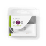 Nedis USB Multi-Port Adapter | 3-i-1 | USB 3.1 | USB-C™ Hann | USB-A Hun / USB-C™ Hunn / VGA Hun 15p | 5 Gbps | 0.20 m | Rund | Nikkel belagt | PVC | Hvit | Blister