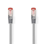 Nedis CAT6 Nettverkskabel | RJ45 Han | RJ45 Han | S/FTP | 10.0 m | Innendørs | Rund | LSZH | Grå | Boks