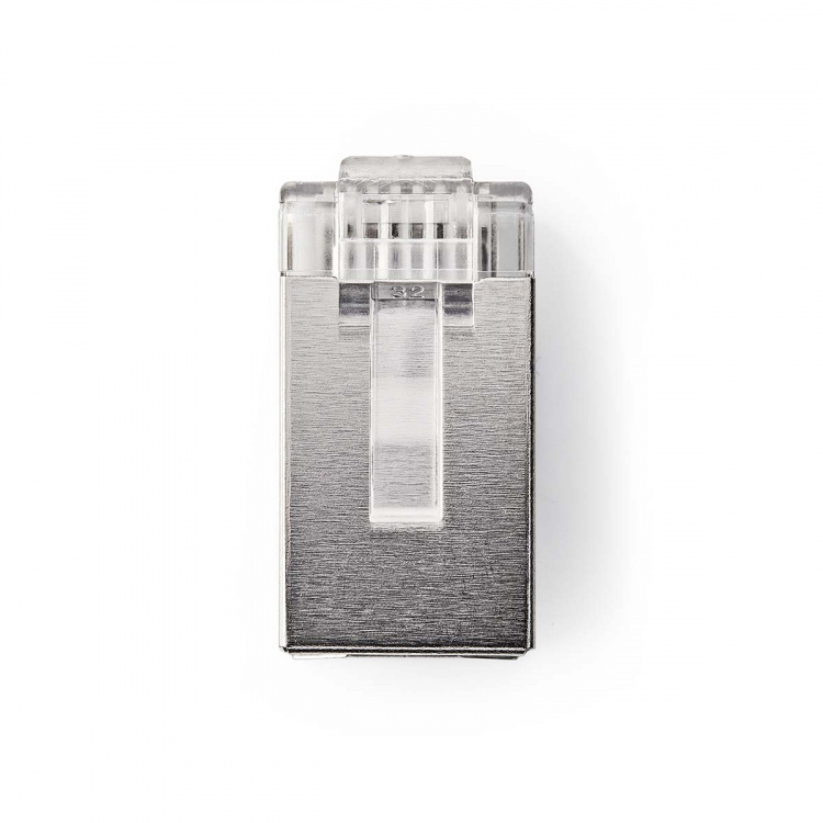 Nedis RJ45-kontakt | Hann | Solid STP CAT5 | Rett | Gull belagt | 10 stk. | PVC | Gjennomsiktig | Boks