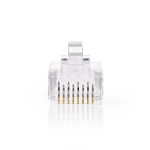 Nedis RJ45-kontakt | Hann | Solid STP CAT6 | Rett | Gull belagt | 10 stk. | Polycarbonate | Gjennomsiktig | Boks Nedis RJ45-kontakt | Hann | Solid STP CAT6 | Rett | Gull belagt | 10 stk. | Polycarbonate | Gjennomsiktig | Boks