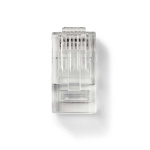Nedis RJ45-kontakt | Hann | Solid STP CAT6 | Rett | Gull belagt | 10 stk. | Polycarbonate | Gjennomsiktig | Boks Nedis RJ45-kontakt | Hann | Solid STP CAT6 | Rett | Gull belagt | 10 stk. | Polycarbonate | Gjennomsiktig | Boks