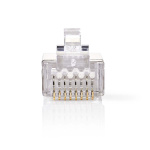 Nedis RJ45-kontakt | Hann | Solid STP CAT6 | Rett | Gull belagt | 10 stk. | Polycarbonate | Gjennomsiktig | Boks Nedis RJ45-kontakt | Hann | Solid STP CAT6 | Rett | Gull belagt | 10 stk. | Polycarbonate | Gjennomsiktig | Boks