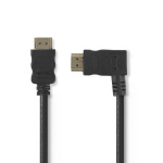 Nedis High Speed ​​HDMI ™ kabel med Ethernet | HDMI ™ -kontakt | HDMI ™ -kontakt | 4K@30Hz | 10.2 Gbps | 1.50 m | Rund | PVC | Sort | Blister
