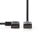 Nedis High Speed ​​HDMI ™ kabel med Ethernet | HDMI ™ -kontakt | HDMI ™ -kontakt | 4K@30Hz | 10.2 Gbps | 1.50 m | Rund | PVC | Sort | Blister