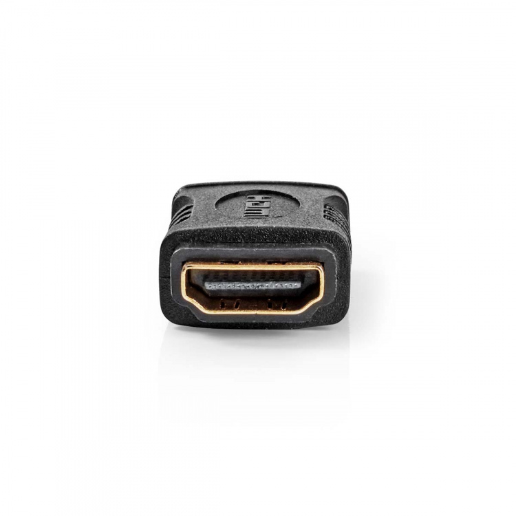 Nedis HDMI™ Adapter | HDMI™ Output | HDMI™ Output | Gull belagt | Rett | ABS | Sort | 1 stk. | Boks