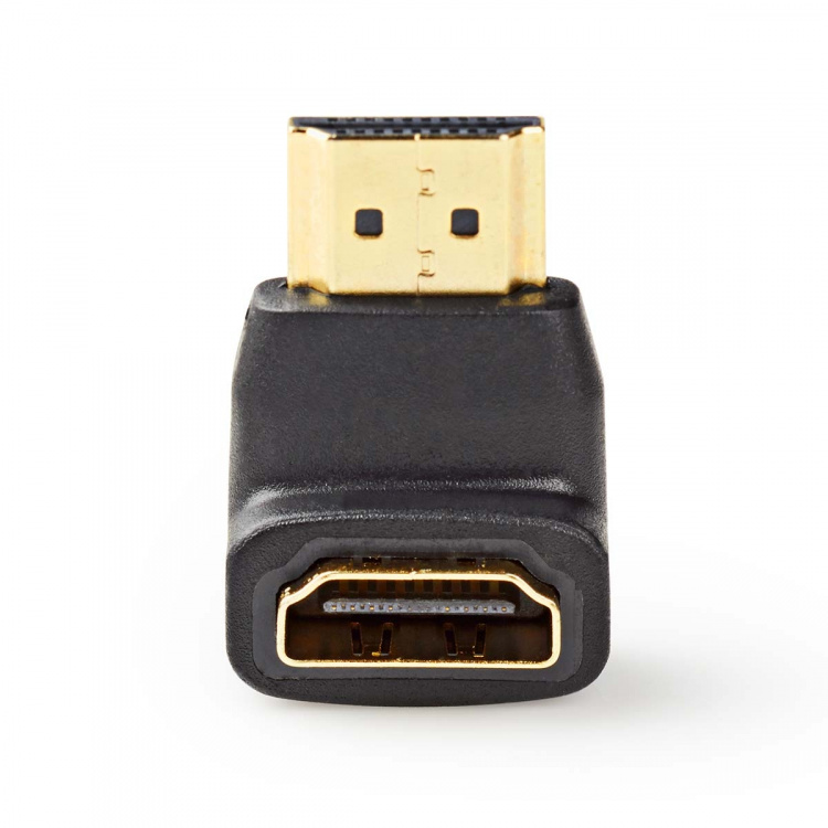 Nedis HDMI™ Adapter | HDMI ™ -kontakt | HDMI™ Output | Gull belagt | Vinklet 90° | ABS | Sort | 1 stk. | Boks Nedis HDMI™ Adapter | HDMI ™ -kontakt | HDMI™ Output | Gull belagt | Vinklet 90° | ABS | Sort | 1 stk. | Boks