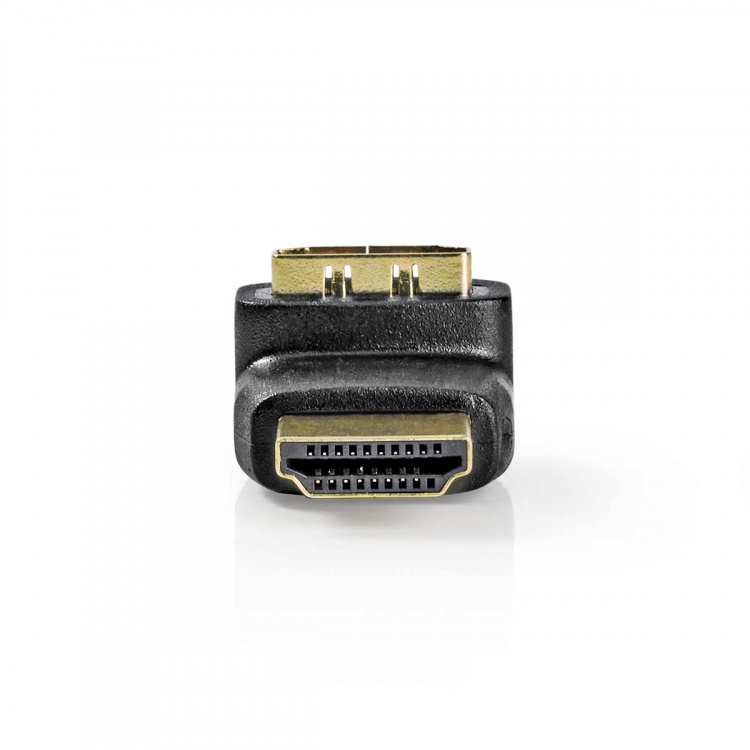 Nedis HDMI™ Adapter | HDMI ™ -kontakt | HDMI™ Output | Gull belagt | Vinklet 270° | ABS | Sort | 1 stk. | Boks