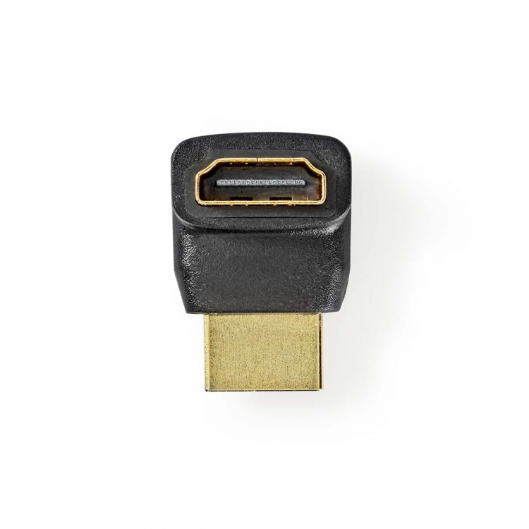 Nedis HDMI™ Adapter | HDMI ™ -kontakt | HDMI™ Output | Gull belagt | Vinklet 270° | ABS | Sort | 1 stk. | Boks