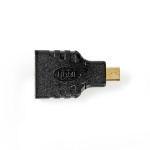 Nedis HDMI™ Adapter | HDMI ™ mikrokontakt | HDMI™ Output | Gull belagt | Rett | ABS | Sort | 1 stk. | Boks Nedis HDMI™ Adapter | HDMI ™ mikrokontakt | HDMI™ Output | Gull belagt | Rett | ABS | Sort | 1 stk. | Boks