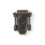Nedis HDMI™ Adapter | DVI-D 24+1-Pin Han | HDMI™ Output | Nikkel belagt | Rett | ABS | Sort | 1 stk. | Boks