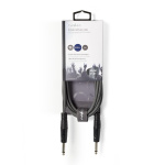 Nedis Stereo lydkabel | 2x 6.35 mm Han | 3.5 mm Han | Nikkel belagt | 5.00 m | Rund | Mørk Grå | Pappetui Nedis Stereo lydkabel | 2x 6.35 mm Han | 3.5 mm Han | Nikkel belagt | 5.00 m | Rund | Mørk Grå | Pappetui