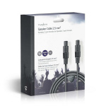 Nedis Speaker Cable | 48 x 0.20 mm | Kobber | 10.0 m | Rund | PVC | Mørk Grå | Gaveeske Nedis Speaker Cable | 48 x 0.20 mm | Kobber | 10.0 m | Rund | PVC | Mørk Grå | Gaveeske