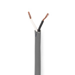 Nedis Speaker Cable | 2 x 1.50 mm² | Kobber | 100.0 m | Rund | PVC | Mørk Grå | Rull Nedis Speaker Cable | 2 x 1.50 mm² | Kobber | 100.0 m | Rund | PVC | Mørk Grå | Rull
