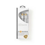 Nedis CAT6 Nettverkskabel | RJ45 Han | RJ45 Han | S/FTP | 1.00 m | Rund | LSZH | Hvit | Vindus boks