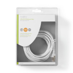 Nedis CAT5e nettverkskabel | SF/UTP | RJ45 Han | RJ45 Han | 5.00 m | Rund | PVC | Hvit | Blister Nedis CAT5e nettverkskabel | SF/UTP | RJ45 Han | RJ45 Han | 5.00 m | Rund | PVC | Hvit | Blister
