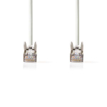 Nedis CAT5e nettverkskabel | SF/UTP | RJ45 Han | RJ45 Han | 7.50 m | Rund | PVC | Hvit | Blister