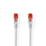 Nedis CAT6 Nettverkskabel | RJ45 Han | RJ45 Han | U/UTP | 30.0 m | Rund | PVC | Hvit | Plastpose