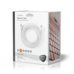 Nedis CAT6 Nettverkskabel | RJ45 Han | RJ45 Han | S/FTP | 30.0 m | Rund | LSZH / PVC | Hvit | Vindus boks