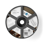 Nedis Speaker Cable | 2 x 0.75 mm² | Kobber | 100.0 m | Rund | PVC | Gjennomsiktig | Rull
