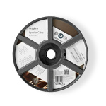 Nedis Speaker Cable | 2 x 0.75 mm² | Kobber | 100.0 m | Rund | PVC | Rød / Sort | Rull Nedis Speaker Cable | 2 x 0.75 mm² | Kobber | 100.0 m | Rund | PVC | Rød / Sort | Rull