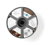 Nedis Speaker Cable | 2 x 1.50 mm² | Kobber | 100.0 m | Rund | PVC | Hvit | Rull