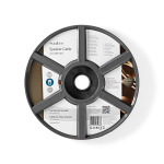 Nedis Speaker Cable | 2 x 4.00 mm² | Kobber | 15.0 m | Rund | PVC | Gjennomsiktig | Rull