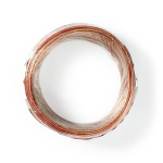 Nedis Speaker Cable | 2 x 0.75 mm² | CCA | 15.0 m | Rund | PVC | Gjennomsiktig | Pakk Inn