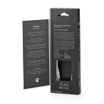 Nedis Lightning Kabel | USB 2.0 | Apple Lightning 8-Pinners | USB-C™ Hann | 480 Mbps | Gull belagt | 1.00 m | Rund | Flettet / Nylon | Aluminium / Sølv | Deksel Vindusboks