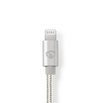 Nedis Lightning Adapter | Apple Lightning 8-Pinners | 3.5 mm Han | Gull belagt | 1.00 m | Rund | Nylon | Deksel Vindusboks