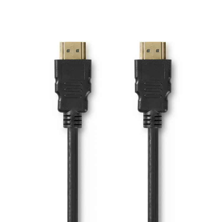 Nedis Premium High Speed ​​HDMI ™ kabel med Ethernet | HDMI ™ -kontakt | HDMI ™ -kontakt | 4K@60Hz | 18 Gbps | 2.00 m | Rund | PVC | Sort | Konvolutt
