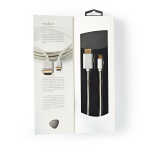 Nedis USB-C™ Adapter | USB 3.2 Gen 1 | USB-C™ Hann | HDMI ™ -kontakt | 4K@60Hz | 18 Gbps | 2.00 m | Rund | Gull belagt | Flettet / Nylon | Aluminium | Deksel Vindusboks Nedis USB-C™ Adapter | USB 3.2 Gen 1 | USB-C™ Hann | HDMI ™ -kontakt | 4K@60Hz | 18 Gbps | 2.00 m | Rund | Gull belagt | Flettet / Nylon | Aluminium | Deksel Vindusboks