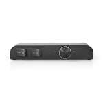 Nedis Speaker kontrollboks | 2-Port port(s) | Banan | Høyttalerimpedans: 4-16 Ohm | Maksimal Belastning per Kanal: 60 W | Volumkontroll | Aluminium | Sort