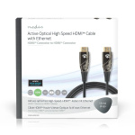 Nedis Aktiv Optical High Speed HDMI-kabel med Ethernet | HDMI ™ -kontakt | HDMI ™ -kontakt | 4K@60Hz | 18 Gbps | 10.0 m | Rund | PVC | Sort | Gaveeske Nedis Aktiv Optical High Speed HDMI-kabel med Ethernet | HDMI ™ -kontakt | HDMI ™ -kontakt | 4K@60Hz | 18 Gbps | 10.0 m | Rund | PVC | Sort | Gaveeske