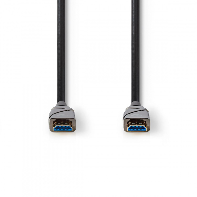 Nedis Aktiv Optical High Speed HDMI-kabel med Ethernet | HDMI ™ -kontakt | HDMI ™ -kontakt | 4K@60Hz | 18 Gbps | 15.0 m | Rund | PVC | Sort | Gaveeske Nedis Aktiv Optical High Speed HDMI-kabel med Ethernet | HDMI ™ -kontakt | HDMI ™ -kontakt | 4K@60Hz | 18 Gbps | 15.0 m | Rund | PVC | Sort | Gaveeske