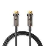 Nedis Aktiv Optical Ultra High Speed ​​HDMI-Kabel med Ethernet | HDMI ™ -kontakt | HDMI ™ -kontakt | 8K@60Hz | 48 Gbps | 100.0 m | Rund | PVC | Sort | Gaveeske