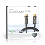 Nedis Aktiv Optical Ultra High Speed ​​HDMI-Kabel med Ethernet | HDMI ™ -kontakt | HDMI ™ -kontakt | 8K@60Hz | 48 Gbps | 100.0 m | Rund | PVC | Sort | Gaveeske