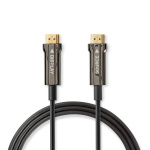 Nedis Aktiv Optical Ultra High Speed ​​HDMI-Kabel med Ethernet | HDMI ™ -kontakt | HDMI ™ -kontakt | 8K@60Hz | 48 Gbps | 20.0 m | Rund | PVC | Sort | Gaveeske