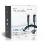 Nedis Aktiv Optical Ultra High Speed ​​HDMI-Kabel med Ethernet | HDMI ™ -kontakt | HDMI ™ -kontakt | 8K@60Hz | 48 Gbps | 20.0 m | Rund | PVC | Sort | Gaveeske