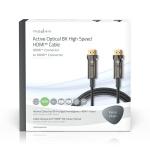 Nedis Aktiv Optical Ultra High Speed ​​HDMI-Kabel med Ethernet | HDMI ™ -kontakt | HDMI ™ -kontakt | 8K@60Hz | 48 Gbps | 30.0 m | Rund | PVC | Sort | Gaveeske