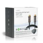 Nedis Aktiv Optical Ultra High Speed ​​HDMI-Kabel med Ethernet | HDMI ™ -kontakt | HDMI ™ -kontakt | 8K@60Hz | 48 Gbps | 30.0 m | Rund | PVC | Sort | Gaveeske