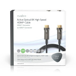 Nedis Aktiv Optical Ultra High Speed HDMI-Kabel med Ethernet | HDMI ™ -kontakt | HDMI ™ -kontakt | 8K@60Hz | 48 Gbps | 40.0 m | Rund | PVC | Sort | Gaveeske Nedis Aktiv Optical Ultra High Speed HDMI-Kabel med Ethernet | HDMI ™ -kontakt | HDMI ™ -kontakt | 8K@60Hz | 48 Gbps | 40.0 m | Rund | PVC | Sort | Gaveeske