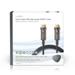Nedis Aktiv Optical Ultra High Speed HDMI-Kabel med Ethernet | HDMI ™ -kontakt | HDMI ™ -kontakt | 8K@60Hz | 48 Gbps | 75.0 m | Rund | PVC | Sort | Gaveeske Nedis Aktiv Optical Ultra High Speed HDMI-Kabel med Ethernet | HDMI ™ -kontakt | HDMI ™ -kontakt | 8K@60Hz | 48 Gbps | 75.0 m | Rund | PVC | Sort | Gaveeske