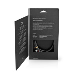 Nedis Stereo lydkabel | 3.5 mm Han | 2x RCA Han | Gull belagt | 1.00 m | Rund | Grå / Gun Metal Grå | Deksel Vindusboks Nedis Stereo lydkabel | 3.5 mm Han | 2x RCA Han | Gull belagt | 1.00 m | Rund | Grå / Gun Metal Grå | Deksel Vindusboks