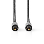 Nedis Optisk lydkabel | TosLink Han | TosLink Han | 2.00 m | Rund | Bomull | Gun Metal Grå | Deksel Vindusboks Nedis Optisk lydkabel | TosLink Han | TosLink Han | 2.00 m | Rund | Bomull | Gun Metal Grå | Deksel Vindusboks