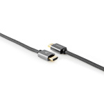 Nedis High Speed HDMI ™ kabel med Ethernet | HDMI ™ -kontakt | HDMI ™ -kontakt | 4K@60Hz | ARC | 18 Gbps | 2.00 m | Rund | Bomull | Gun Metal Grå | Deksel Vindusboks Nedis High Speed HDMI ™ kabel med Ethernet | HDMI ™ -kontakt | HDMI ™ -kontakt | 4K@60Hz | ARC | 18 Gbps | 2.00 m | Rund | Bomull | Gun Metal Grå | Deksel Vindusboks