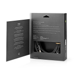 Nedis High Speed ​​HDMI ™ kabel med Ethernet | HDMI ™ -kontakt | HDMI ™ -kontakt | 4K@60Hz | ARC | 18 Gbps | 5.00 m | Rund | Bomull | Gun Metal Grå | Deksel Vindusboks