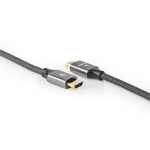 Nedis Ultra High Speed HDMI ™ Cable | HDMI ™ -kontakt | HDMI ™ -kontakt | 8K@60Hz | 48 Gbps | 1.00 m | Rund | 6.3 mm | Gun Metal Grå | Deksel Vindusboks Nedis Ultra High Speed HDMI ™ Cable | HDMI ™ -kontakt | HDMI ™ -kontakt | 8K@60Hz | 48 Gbps | 1.00 m | Rund | 6.3 mm | Gun Metal Grå | Deksel Vindusboks