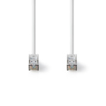 Nedis Cat 8.1 nettverkskabel | S/FTP | RJ45 Han | RJ45 Han | 0.50 m | Rund | LSZH | Hvit | Plastpose