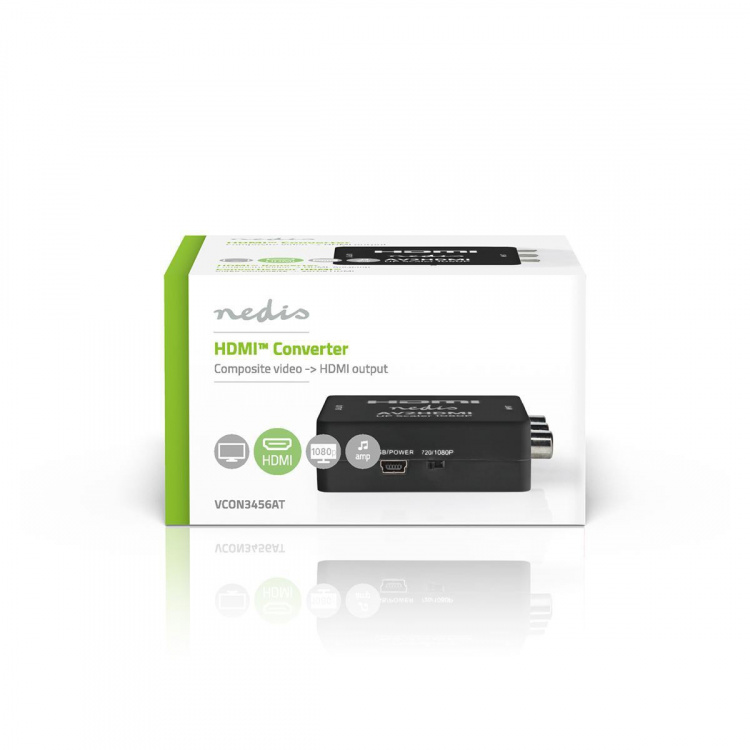 Nedis HDMI ™ Converter | 3x RCA Female | 1x HDMI™ Output | 1-veis | 1080p | 1.65 Gbps | ABS | Antrasitt Nedis HDMI ™ Converter | 3x RCA Female | 1x HDMI™ Output | 1-veis | 1080p | 1.65 Gbps | ABS | Antrasitt